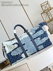 Louis Vuitton Keepall Bandoulière 50 Denim 50x29x23cm - 2