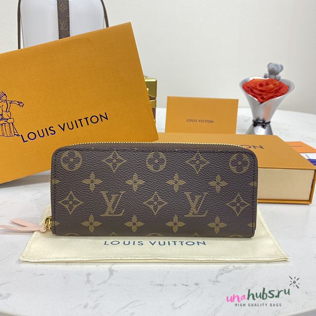 Louis Vuitton Clemence Wallet inside Pink 20x9x2cm - 1