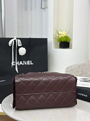 Chanel 25 Small Handbag Dark Brown Caviar 30x26x14cm - 2