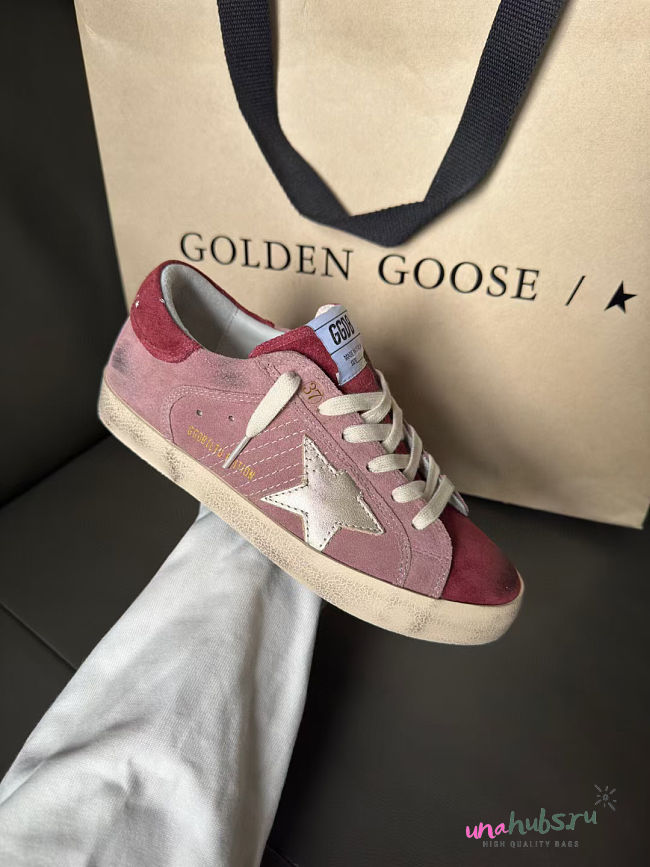Golden Goose Super-Star lilac suede silver Sneaker - 1