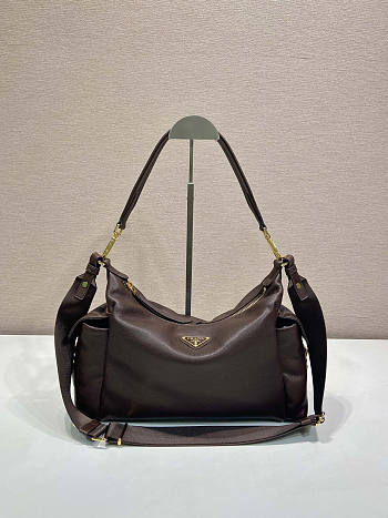 Prada Explore large Nappa Leather Brown bag 32x22x11.5cm