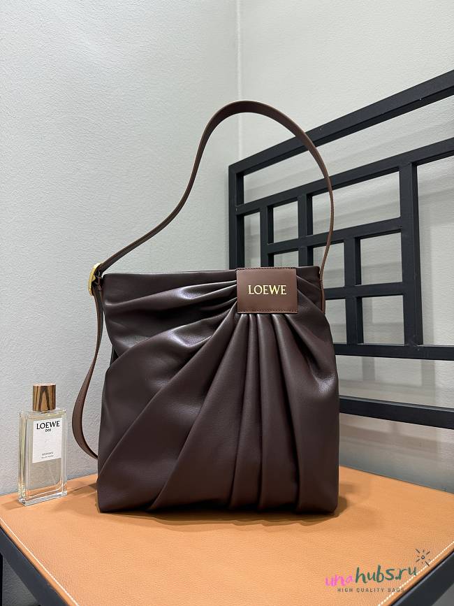 Loewe Draped tote mellow nappa lambskin 30x29x13cm - 1