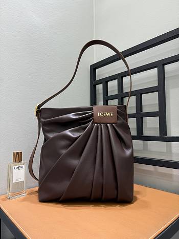 Loewe Draped tote mellow nappa lambskin 30x29x13cm