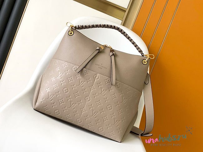 Louis Vuitton Maida Bag Beige Grey 33x16x30cm - 1