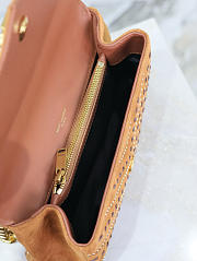 YSL College Brown Suede 24x17x6cm - 5