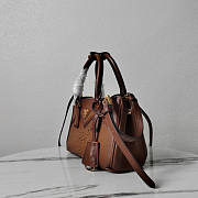 Prada Galleria mini leather bag cognac 21x12.5x8.5cm - 4