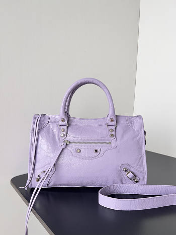 Balenciaga Le City Small Bag Purple 29.9x19.1x9.6cm