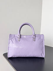 Balenciaga Le City Small Bag Purple 29.9x19.1x9.6cm - 4