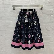 Chanel Logo Print Skirt - 1