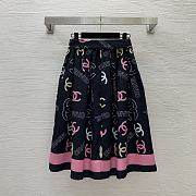Chanel Logo Print Skirt - 2
