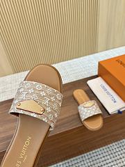 Louis Vuitton Lily Flat Mule Beige - 4