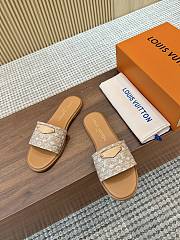 Louis Vuitton Lily Flat Mule Beige - 3