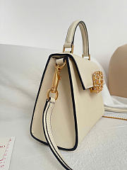 Valentino Garavani Small VSling Handbag White 22x9x17cm - 3