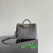 Bottega Veneta Small Andiamo grey suede 25x22x10.5cm - 1