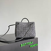 Bottega Veneta Small Andiamo grey suede 25x22x10.5cm - 4