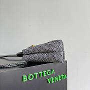 Bottega Veneta Small Andiamo grey suede 25x22x10.5cm - 3