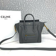 Celine Drummed Calfskin Nano Luggage 20cm - 1