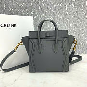 Celine Drummed Calfskin Nano Luggage 20cm - 2