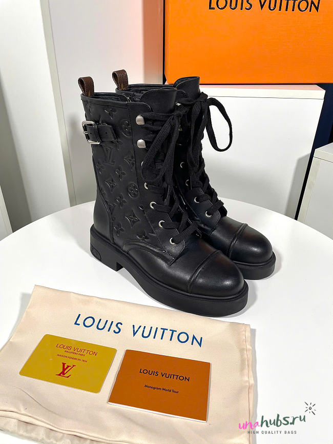 Louis Vuitton Black Citizen Flat Ranger Boot  - 1