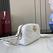 Gucci Marmont White Bag 24x15x8cm - 4