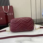 Gucci Marmont Red Bag 24x15x8cm - 3