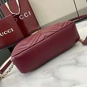 Gucci Marmont Red Bag 24x15x8cm - 4