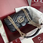 Gucci Marmont shoulder bag black new 23×14×6cm - 1