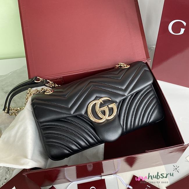 Gucci Marmont small shoulder bag black new 26×15×7cm - 1