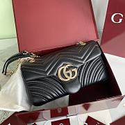 Gucci Marmont small shoulder bag black new 26×15×7cm - 1