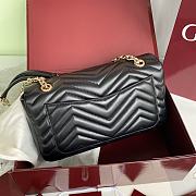 Gucci Marmont small shoulder bag black new 26×15×7cm - 3