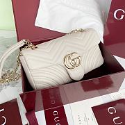 Gucci Marmont small shoulder bag white new 26×15×7cm - 1