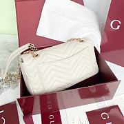 Gucci Marmont small shoulder bag white new 26×15×7cm - 3