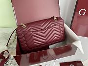 Gucci Marmont small shoulder bag red new 26×15×7cm - 3