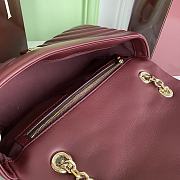 Gucci Marmont small shoulder bag red new 26×15×7cm - 5