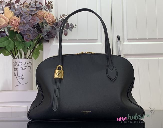 Louis Vuitton Low Key Duffle Tote Black 43.5x16.5x14.5cm - 1
