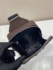Prada Brique Saffiano Leather Coffee Bag 20x14x5cm - 4