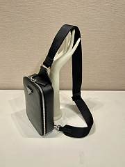 Prada Brique Saffiano Leather Black Bag 20x14x5cm - 5