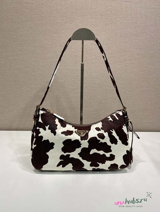 Prada Aimèe medium printed leather shoulder bag 31x18x10cn - 1