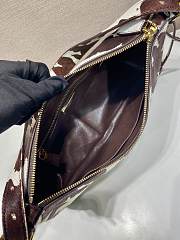 Prada Aimèe medium printed leather shoulder bag 31x18x10cn - 5