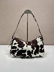 Prada Aimèe medium printed leather shoulder bag 31x18x10cn - 4