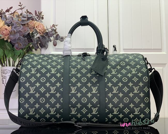 Louis Vuitton Keepall Bandoulière 50 Green 50x29x23cm - 1