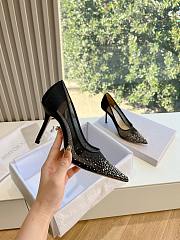 Jimmy Choo Love 85mm Crystal-embellished Black Pumps - 1