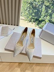 Jimmy Choo Love 85mm Crystal-embellished White Pumps - 2