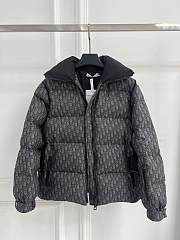 Dior DiorAlps Belted Puffer Jacket Gray and Black - 4