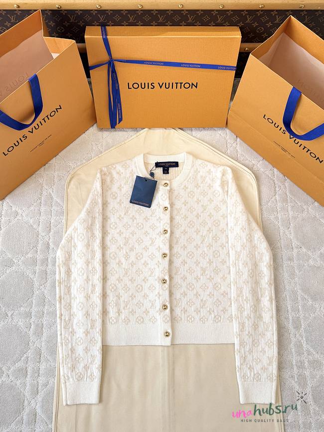 Louis Vuitton Monogram Brushed Knit Cardigan - 1