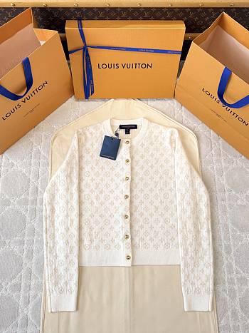 Louis Vuitton Monogram Brushed Knit Cardigan