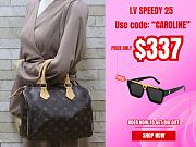 Louis Vuitton new speedy P9 blue leather bandouliere 25 bag - 1