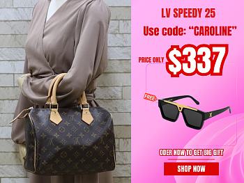 Louis Vuitton new speedy P9 blue leather bandouliere 25 bag