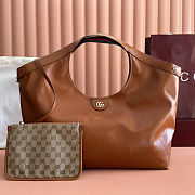 Gucci Giglio large tote bag Leather Brown 60x47x16cm - 1