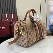 Gucci Ophidia Medium Boston Beige and brown 30x16x20cm - 5
